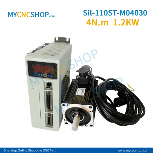 AC220V Silent Servo kit Sil-110ST-M04030 4N.m 1.2KW