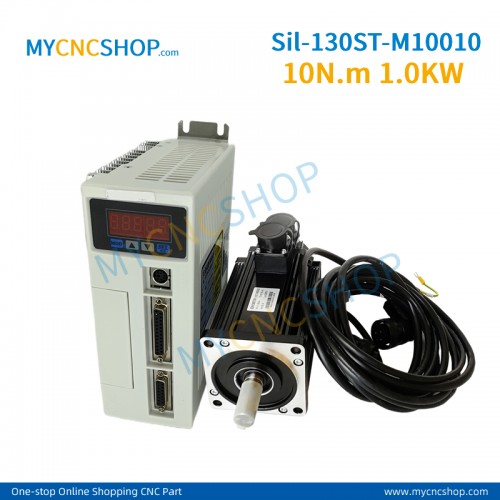 AC220V Silent Servo kit Sil-130ST-M10010 10N.m 1.0KW