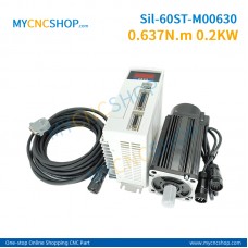 AC220V Silent Servo kit Sil-60ST-M00630 0.637N.m 0.2KW