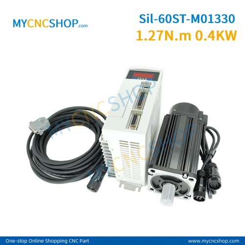 AC220V Silent Servo kit Sil-60ST-M01330 1.27N.m 0.4KW