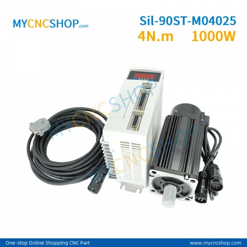 AC220V Silent Servo kit Sil-90ST-M04025 4N.m 1.0KW