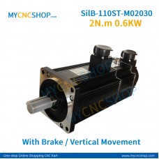 Silent servo system SilB-110ST-M02030 2N.m 0.6KW with brake vertical movement