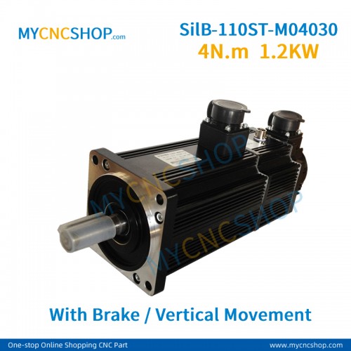 Silent servo system SilB-110ST-M04030 4N.m 1.2KW with brake vertical movement