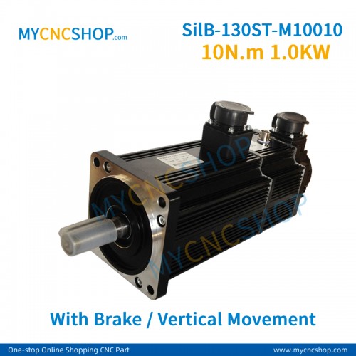 Silent servo system SilB-130ST-M10010 10N.m 1.0KW with brake vertical movement