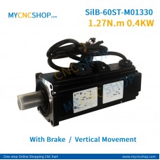 Silent servo system SilB-60ST-M01330 1.27N.m 0.4KW with brake vertical movement