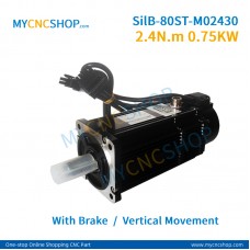 Silent servo system SilB-80ST-M02430 2.4N.m 0.75KW with brake vertical movement